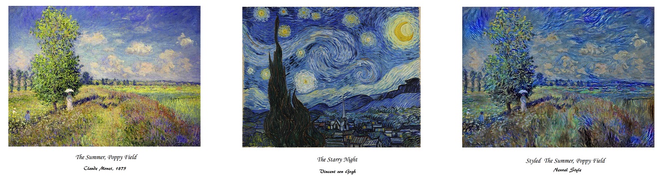 Artistic Style Shift from Von Gogh to Monet